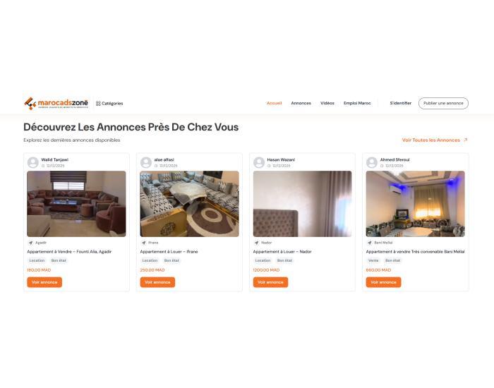 Site de petites annonces au Maroc - MarocAdsZone